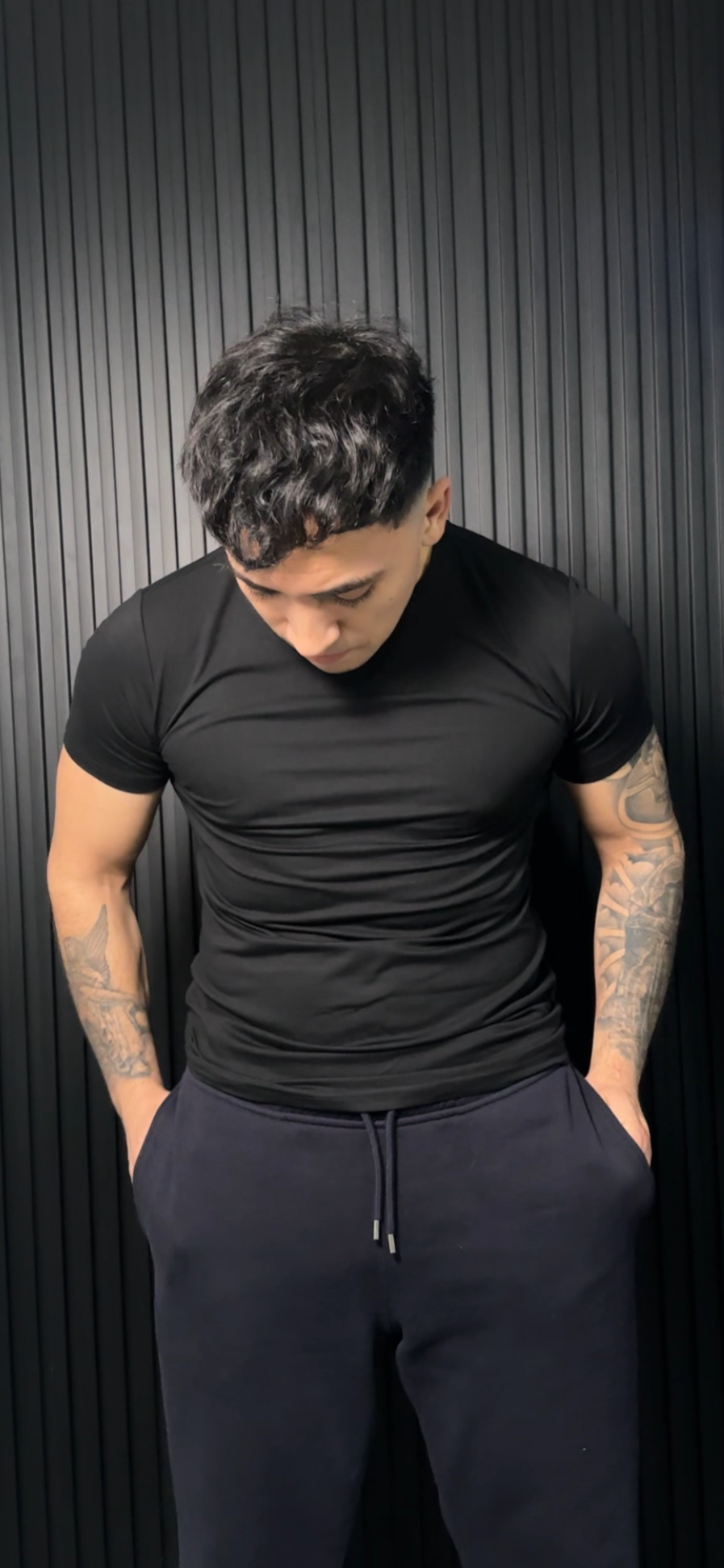 Polera Slim Fit Negro