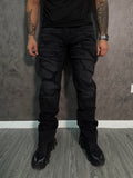 Jeans Slim Fit Destroyed Negro